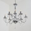 Cheop chandelier chrome, transparent, clear, 9-light sources