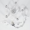 Malmback chandelier chrome, white, 5-light sources
