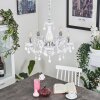 Malmback chandelier chrome, white, 5-light sources