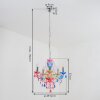 Malmback chandelier colourful, chrome, 5-light sources