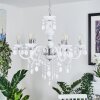 Malmback chandelier chrome, white, 6-light sources