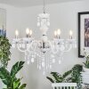 Malmback chandelier chrome, white, 6-light sources