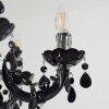 Malmback chandelier chrome, black, 5-light sources