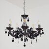 Malmback chandelier chrome, black, 5-light sources