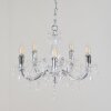 Malmback chandelier chrome, transparent, clear, 5-light sources