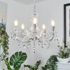 Malmback chandelier chrome, transparent, clear, 5-light sources