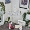 Malmback chandelier chrome, transparent, clear, 5-light sources