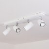 JAVEL Ceiling Light chrome, white, 4-light sources