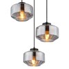 Globo CHRISTIANA Pendant Light black, 3-light sources