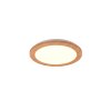 Reality Camillus Ceiling Light LED Wood like finish, white, 1-light source