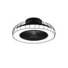 Reality Sandfjord ceiling fan LED black, 1-light source, Remote control