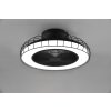 Reality Sandfjord ceiling fan LED black, 1-light source, Remote control