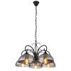 Globo COTTAGE Pendant Light black, 5-light sources