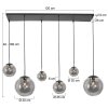 Steinhauer Bollique Pendant Light black, 6-light sources
