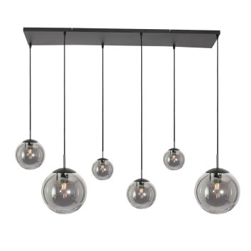 Steinhauer Bollique Pendant Light black, 6-light sources