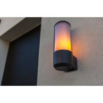 Lutec Heros Outdoor Wall Light anthracite, 1-light source