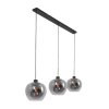 Steinhauer Lotus Pendant Light black, 3-light sources