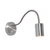 Steinhauer Upround Wall Light LED brushed steel, 1-light source