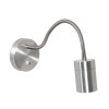 Steinhauer Upround Wall Light LED brushed steel, 1-light source