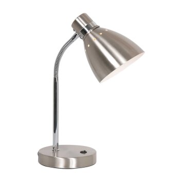 Steinhauer Spring Table lamp brushed steel, 1-light source