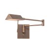 Steinhauer Retina Wall Light LED bronze, 1-light source