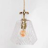 Steinhauer Grazioglass Pendant Light brass, 1-light source