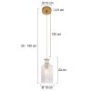 Steinhauer Grazioglass Pendant Light brass, 1-light source