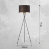 SCHÖNER WOHNEN-Kollektion Crease Floor Lamp black, 3-light sources