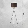 SCHÖNER WOHNEN-Kollektion Crease Floor Lamp black, 3-light sources