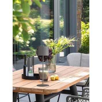 SCHÖNER WOHNEN-Kollektion Sun Table lamp LED grey, 1-light source, Colour changer