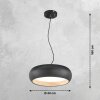 SCHÖNER WOHNEN-Kollektion Wood Pendant Light LED Wood like finish, black, 1-light source