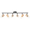 Brilliant Kerry Ceiling Light Ecru, black, 6-light sources