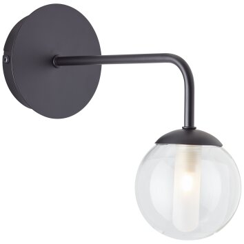 Brilliant Gitse Wall Light black, 1-light source