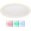 Globo TINI Ceiling Light LED white, 2-light sources, Remote control, Colour changer