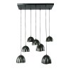 Mirror Pendant Light matt nickel, black, 7-light sources