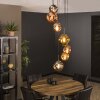 Stellar Pendant Light Oxidised Silver, 7-light sources