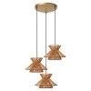 Lucide TASMAN Pendant Light gold, brass, 3-light sources