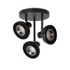 Lucide SENSAS Ceiling Light black, 3-light sources