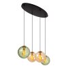 Lucide MONSARAZ Pendant Light black, 4-light sources