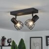 Piment Ceiling Light black, 2-light sources