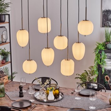 Verbania Pendant Light matt nickel, 8-light sources