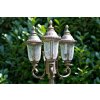 Orion lamppost black-gold, 3-light sources