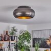 Zigne Ceiling Light Oxidised Silver, black, 1-light source