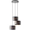 Brilliant Tyas Pendant Light black, 3-light sources