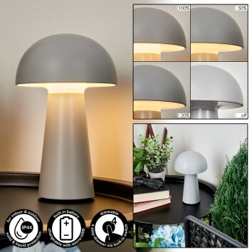 Telve Table lamp LED grey, 1-light source
