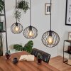 Miton Pendant Light black, 3-light sources