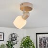 Sivol Ceiling Light matt nickel, sand-coloured, 1-light source