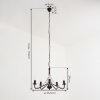 Oulandou chandelier black, 5-light sources