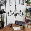 Oulandou chandelier black, 5-light sources