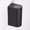 KOMOREN Outdoor Wall Light LED black, 2-light sources